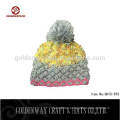 2016 Großhandel 100% Acryl benutzerdefinierte Pom Pom Beanie Hut